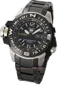 Seiko 5 Sports #SKZ231K1 Men's 200M Stainless Steel Black IP Self Winding Automatic Diver Watch with Black Dial