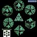 Call Of Cthulhu: Green And Glow-in-the-Dark Dice Set