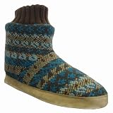 MukLuks Turquoise Mosaic Knit Shortie Boot - M (6.5-7.5)
