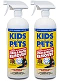 Kids 'N' Pets Stain and Odor Remover, 27.05-Fluid Ounces, 2-Pack