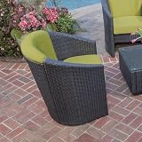 Riviera Barrel Accent Chair in Green Apple
