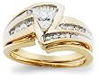 10k Choice of White or Yellow Gold Diamond Bridal Set (1/4 cttw, I-J Color, I3 Clarity)