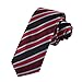 DAE7A10-12 Microfiber Work-utility Bridegrooms Stripes Skinny Tie By Dan Smith