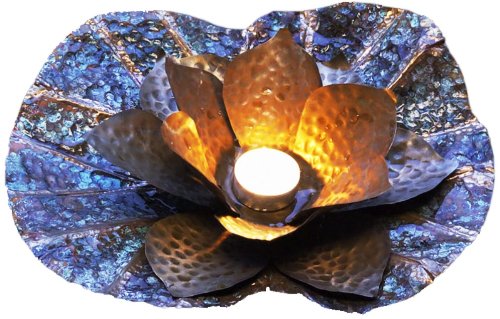 Shastra 12-Inch Floating Lotus Candle Holder