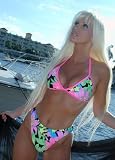 Hawaiian Print Kauai Floral California Scooped Bikini Bottom