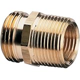 Nelson Brass Industrial Pipe and Hose Fitting for Female Hose to 3/4-Inch Female NPT or Female Hose to 1/2-Inch Male NPS, Double Male 50572