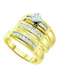 0.22CT DIAMOND FASHION TRIO SET