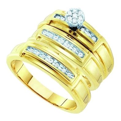 Cheap Girls Jewelry 0.22CT DIAMOND FASHION TRIO SET For Sale