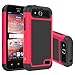 LK [Shock-Absorption] Hybrid Dual Layer Armor Defender Protective Case Cover for ZTE Maven / ZTE Overture 2 / ZTE Fanfare / ZTE Speed (Hot Pink)