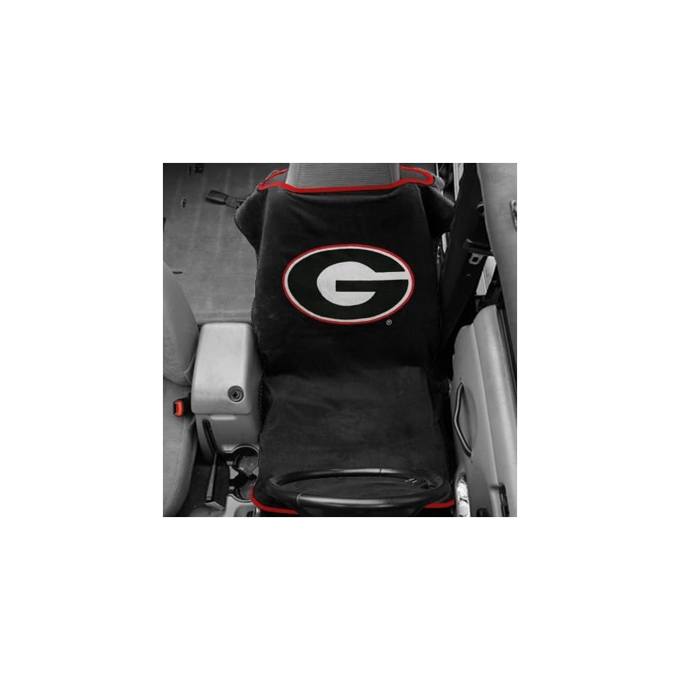  Georgia Bulldogs Black Towel Car Seat Cover Automotive