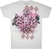 Sanctify Argyle Roses Cross White T-Shirt Tee