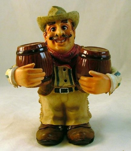 Country Cowboy Resin Salt Shaker S/P