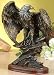 Bronzed Paint Eagle Collectible Decoration Bird Figurine Statue