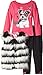 Nannette Girls' Little 3 Piece Fur Vest Set with Cute Dog and Legging