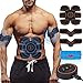 ROKOO Abs Stimulator Ultimate Muscle Toner with 10 Extra Gel Pads, EMS Abdominal Toning Belt for Men and Women, Arm and Leg Trainer, Office, Home Gym Fitness Equipment