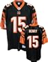 Chris Henry Youth Jersey: Reebok Black Replica #23 Cincinnati Bengals Jersey - Small (8)