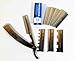 Straight Razor with guard stainless straight edge folding barber razor with 3 guards and 5 personna blades