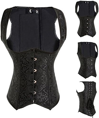 Grace Shapewear Gothic Steel Bone Embroidered Waist Training Corset Top
