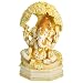 Tree Design Cream Ganesh Statue
