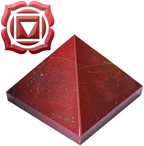 BIGGEST CHAKRA STONE PYRAMID - Natural Healing Crystal: 40mm (2") up to 75mm (3") - Red Jasper