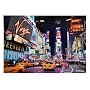 Wandbild "New York bei Nacht" 70x50 Leinwand 