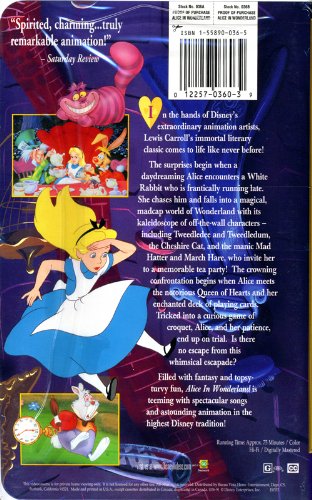 Cover image : (VHS) Alice in Wonderland [VHS] [Import]