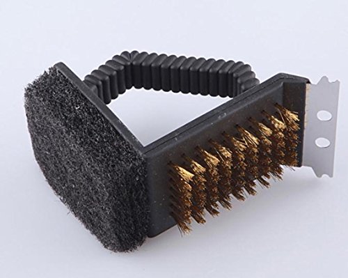 BBQ Grill Brush, Foxtop Cleaning Brush, Three Function Clean Brush, Multi-use Cleaning Brush, Multifunctional BBQ Cleaning Brush, Grill Accessories