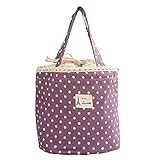 Bocideal(TM) Popular Bento Pouch Lunch Container Cooler Bag (Purple)