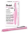 Pentel Clic Eraser Grip, Retractable Eraser, Pink Barrel, Box of 12 (ZE22P)