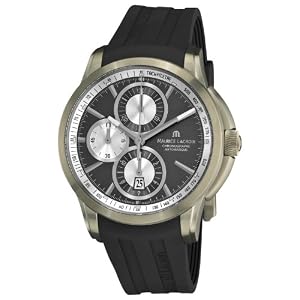 Maurice Lacroix Men's PT6188-TT031830 Pontos Pontos Black Silicone Strap Watch from Maurice Lacroix
