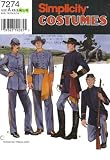 Simplicity Mens and Teens Civil War Costumes #7274