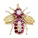 Ruby 18K Gold Over 925 Sterling Silver Pin Brooch