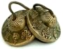 Tingsha Tibetan Bell (Chimes) Buddhist Lucky Symbols (Medium)