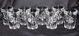 Winnie the Pooh, Tigger, Piglet, Eyeore, Owl, Rabbit, Kanga and Roo 8 glass set Jumbo Etched Shot Glasses
