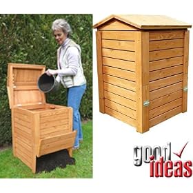 Wooden Beehive Composter (713)-Turn your waste into garden compost/fertislier