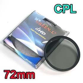 Circular Polarizer 72mm Lens CPL Filter (1633-1)