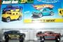 Hot Wheels Color Shifters Desert Race Off Track Blue Yellow Humvee Truck Twin/Two Pack