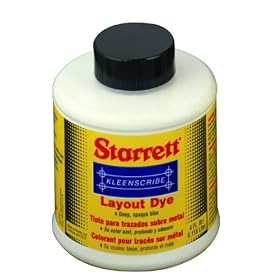 Starrett 1610-4 Kleenscribe Layout Dye, 0.1 Liter Plastic Bottle