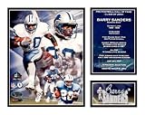 Barry Sanders - NFL Hall Of Fame Sports Matted Poster Print, 14x11