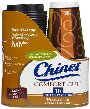 Chinet Comfort Cup Insulated Hot Drink Cups 16oz 10 Ct Quantity Of