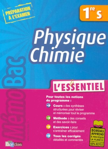 Download MEMOBAC ESSENTIEL PHY CHIM 1 S Download MEMOBAC ESSENTIEL PHY CHIM 1 S