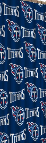 NFL Tennessee Titans 72-Inch-by-72-Inch Shower Curtain