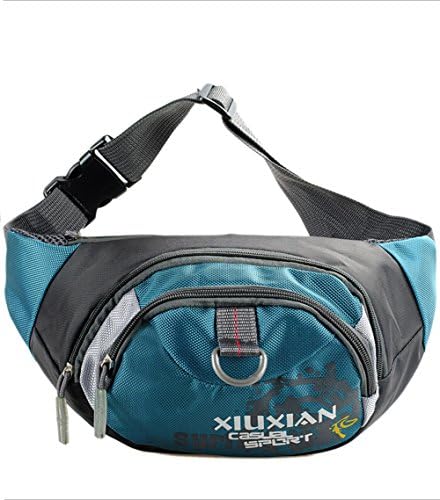 YinRiver 3-Zipper Nylon Waterproof Waist Packs for Outdoor Sports-Running, Hiking, Cycling, Camping, Travel for Men