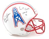 Earl Campbell and Warren Moon Houston Oilers Autographed Full Size ProLine Helmet with Hall of Fame 91 & 06 Inscriptions