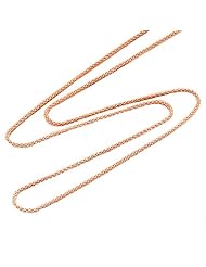 18" 1.6MM Popcorn Chain in 14K Rose Gold