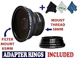 0.43X WIDE ANGLE (WITH MACRO) FISHEYE HIGH DEFINITION LENS FOR NIKON DSLR ( ....