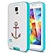 Galaxy S5 Case, ULAK Hybrid Soft Silicone + Hard Plastic Protective Hard Case for Samsung Galaxy S5 (2014) (You make me home+Blue)