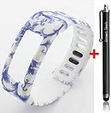 Smart Tech Store Roses Flowers Drawing Replacement Band With Clasp for Garmin Vivofit Only /No tracker/ Wireless Activity Bracelet Sport Wrist band Garmin Vivo fit Bracelet Sport Arm Band Armband