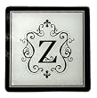 Monogram Elegant Glass Trivet - Z
