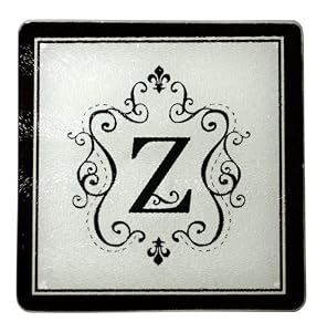 Monogram Elegant Glass Trivet - Z